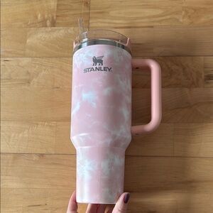 Stanley Pink Tie Dye Tumbler with Handle 40 oz